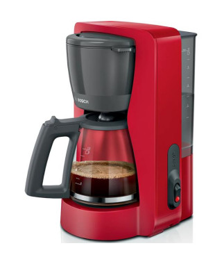 BOSCH - Cafetière filtre 10/15 tasses Rouge Mat - MyMoment - TKA2M114
