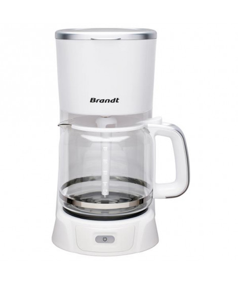 BRANDT - Cafetière filtre 18 tasses Blanc Silver - CAF1318S