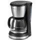 KITCHENCHEF - Cafetière filtre 12 tasses Noire & Inox - KSMD250