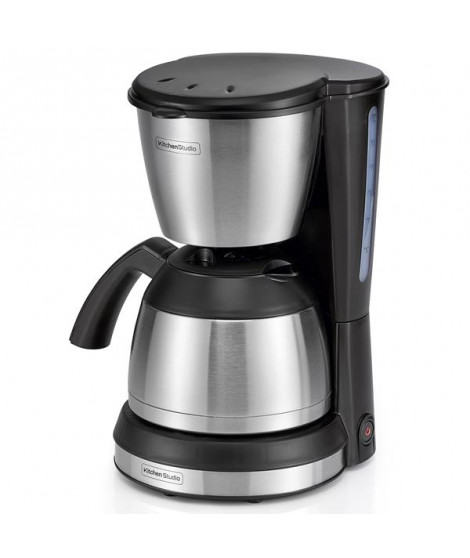 KITCHENCHEF - Cafetière filtre 12 tasses isotherme Noire & Inox - KSMD250B
