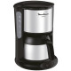 MOULINEX - Cafetière filtre 8 tasses isotherme Noire & Inox - Subito - FT360811