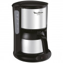 MOULINEX - Cafetière filtre 8 tasses isotherme Noire & Inox - Subito - FT360811