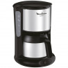 MOULINEX - Cafetière filtre 8 tasses isotherme Noire & Inox - Subito - FT360811