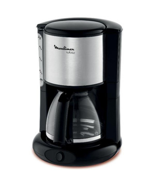 MOULINEX - Cafetière filtre 15 tasses Noire & Inox - Subito - FG360811