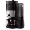 PHILIPS - Cafetière filtre programmable avec broyeur Noir & Argent - HD7888.01