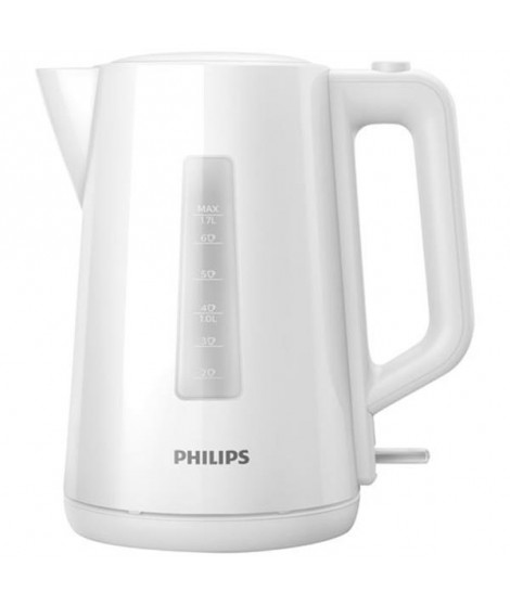 PHILIPS - Bouilloire 1.7 L Blanche - Séries 3000 - HD9318.00