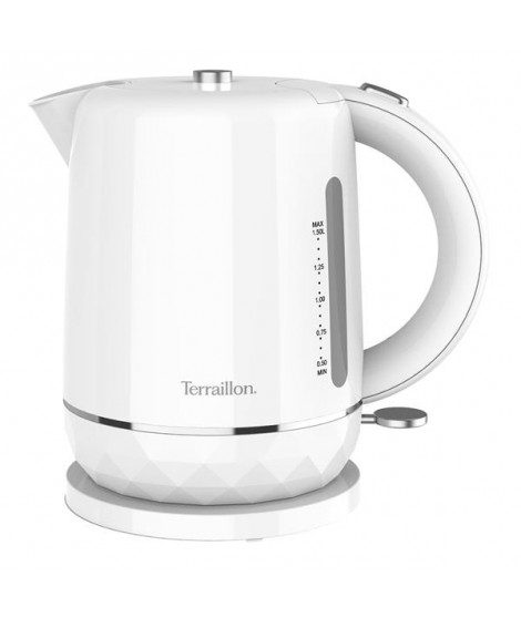 TERRAILLON - Bouilloire 1.5 L Blanche - Diamant - 15351