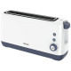 TEFAL - Grille-pain 1 fente Blanc - Minim Toaster - TL302110
