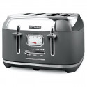 MUSE - Grille-pain 4 fentes Gris & Inox - Collection of Inspiration - MS131DG