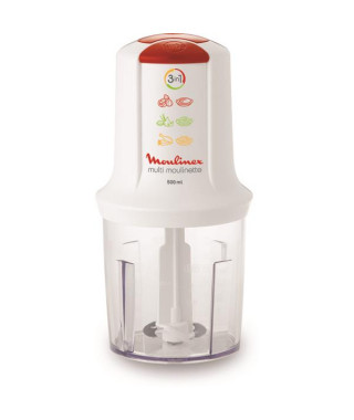 MOULINEX - Mini-hachoir 3 en 1 - Multimoulinette - AT710110