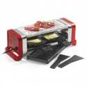 KITCHENCHEF - Raclette / Gril / Pierre 2 personnes Rouge Métal - GR202-350R