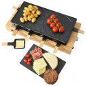 KITCHENCHEF - Appareil à raclette, Grill & Crêpes 8 personnes - KCWOOD8MAXI