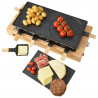 KITCHENCHEF - Appareil à raclette, Grill & Crêpes 8 personnes - KCWOOD8MAXI