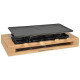 KITCHENCHEF - Appareil à raclette, Grill & Crêpes 8 personnes - KCWOOD8MAXI