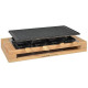 KITCHENCHEF - Appareil à raclette, Grill & Crêpes 8 personnes - KCWOOD8MAXI