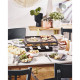 LAGRANGE - Raclette Grill Crêpes 8 personnes Noire - Élément - 179301