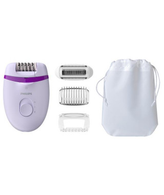 PHILIPS - Épilateur compact Violet - Satinelle Essential - BRE275.00
