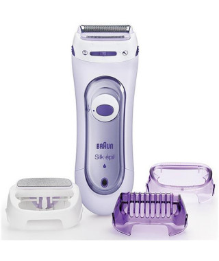 BRAUN - Rasoir Blanc & Violet- Silk Epil Lady Shave - LS5560