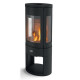 GODIN - Poêle à bois longiligne 411106NOIR