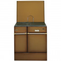 GODIN - Cuisinière à bois 240162BRUNFONCE