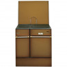 GODIN - Cuisinière à bois 240162BRUNFONCE