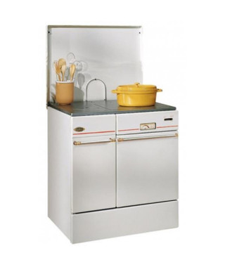 GODIN - Cuisinière à bois 240162BLANCPOLI