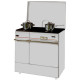 GODIN - Cuisinière à bois 240163BLANC