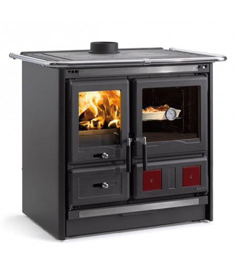 NORDICA - Cuisinière à bois ROSAL5.0ACIERNOIRANTHRACITE