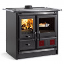 NORDICA - Cuisinière à bois ROSAL5.0ACIERNOIRANTHRACITE