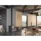 NORDICA - Cuisinière à bois ROSAL5.0ACIERNOIRANTHRACITE