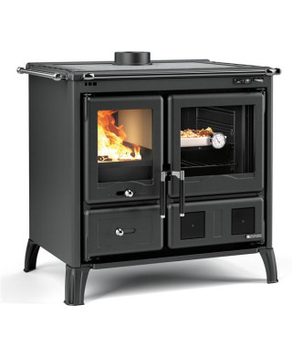 NORDICA - Cuisinière à bois GARDENIA5.0ACIERNOIRANTHRACITE