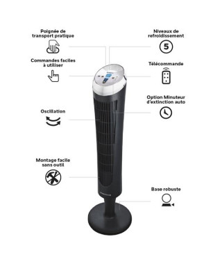 HONEYWELL - Ventilateur colonne - HY254E4