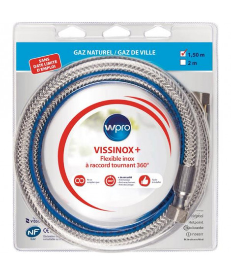 WPRO - Flexible gaz VISSINOX+ TNV150