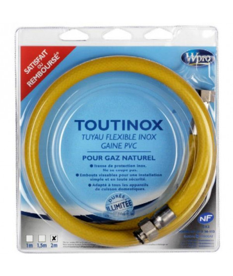 WPRO - Flexible de gaz TOUTINOX TNE200