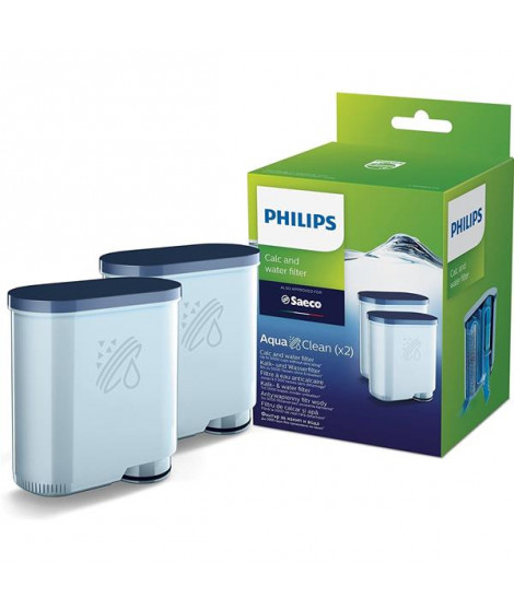 PHILIPS - Pack de 2 Filtres à eau et à calcaire - AquaClean - CA6903/22