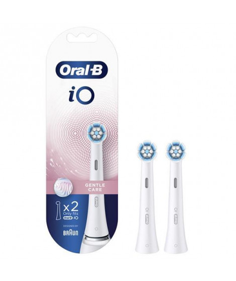 BRAUN - Brossettes (X2) Gentle Care pour brosse à dents ORAL-B IO - IOBROSSGENTLE