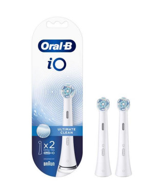 BRAUN - Lot de 2 brossettes pour brosse à dents IO - Ultimate Clean - IOBROSSULTIMA