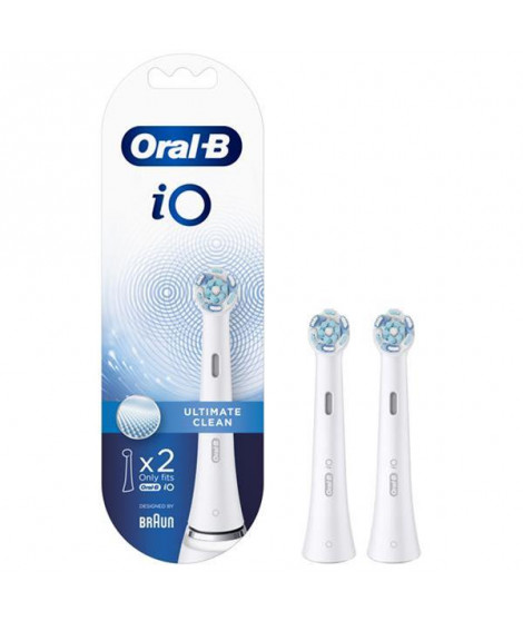 BRAUN - Lot de 2 brossettes pour brosse à dents IO - Ultimate Clean - IOBROSSULTIMA