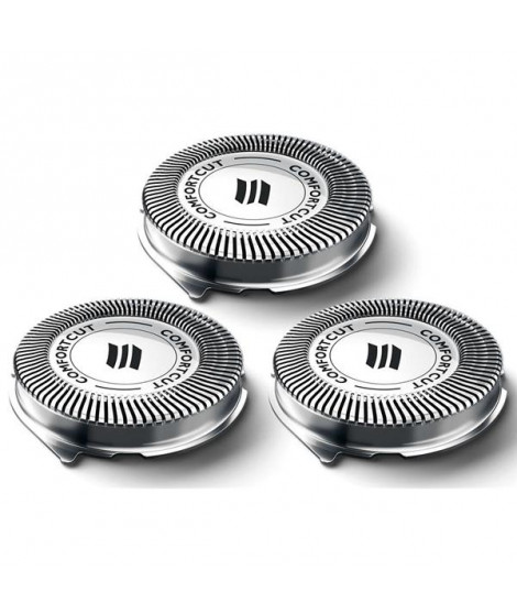 PHILIPS - Blister de 3 têtes pour rasoirs de la série 1000 et 3000 - SH30.50