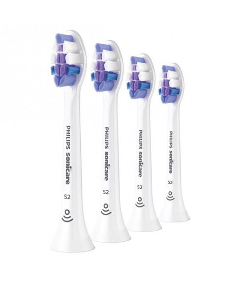 PHILIPS - Lot 4 têtes de brosse soniques - S2 Sensitives -  HX6054.10