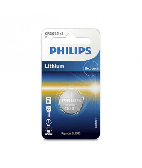 PHILIPS - Pile bouton CR2025/01B