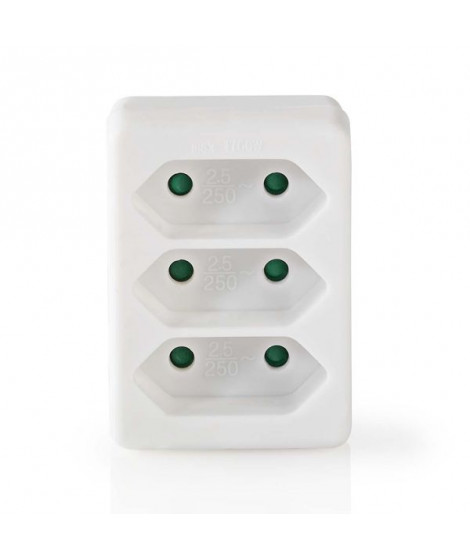 NEDIS - Bloc 3 prises - PSSPL300C1WT