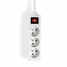 NEDIS - Bloc 3 prises avec interrupteur - EXSO315E2WT