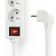 NEDIS - Bloc 3 prises avec interrupteur - EXSO315E2WT
