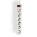 NEDIS - Bloc 6 prises avec interrupteur - EXSO615E2WT