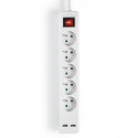 NEDIS - Bloc 5 prises avec interrupteur - EXSO515UESWT
