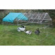 KERBL Enclos extérieur zingué avec bâche pour petits animaux - 220x103x103cm