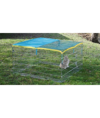 KERBL Enclos extérieur avec protection pour rongeurs - 115x115x65cm