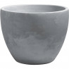 EDA Bac a Arbustes PALMEA Rond 98 L - avec Roulettes - Double Paroi - Réserve d'Eau Intégrée - Ø 70 x 55 cm - Gris