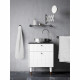Lot de 2 serviettes - LOVELY HOME - 2 Draps de douche 70 x 140 cm - Blanc